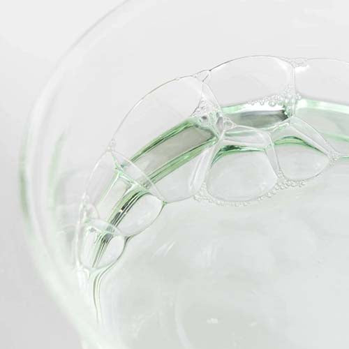 Green liquid with bubbles