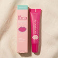 Lip gloss in a pink tube